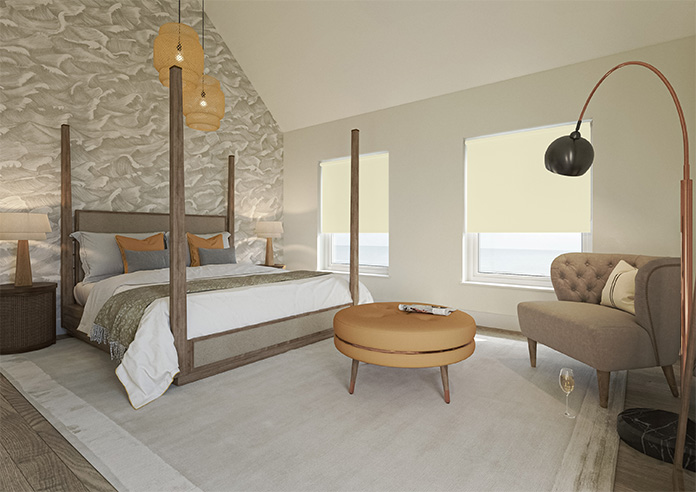 Lycia (FR Blackout), Soft Ivory - Twist&Fit Roller Blind - Image 7